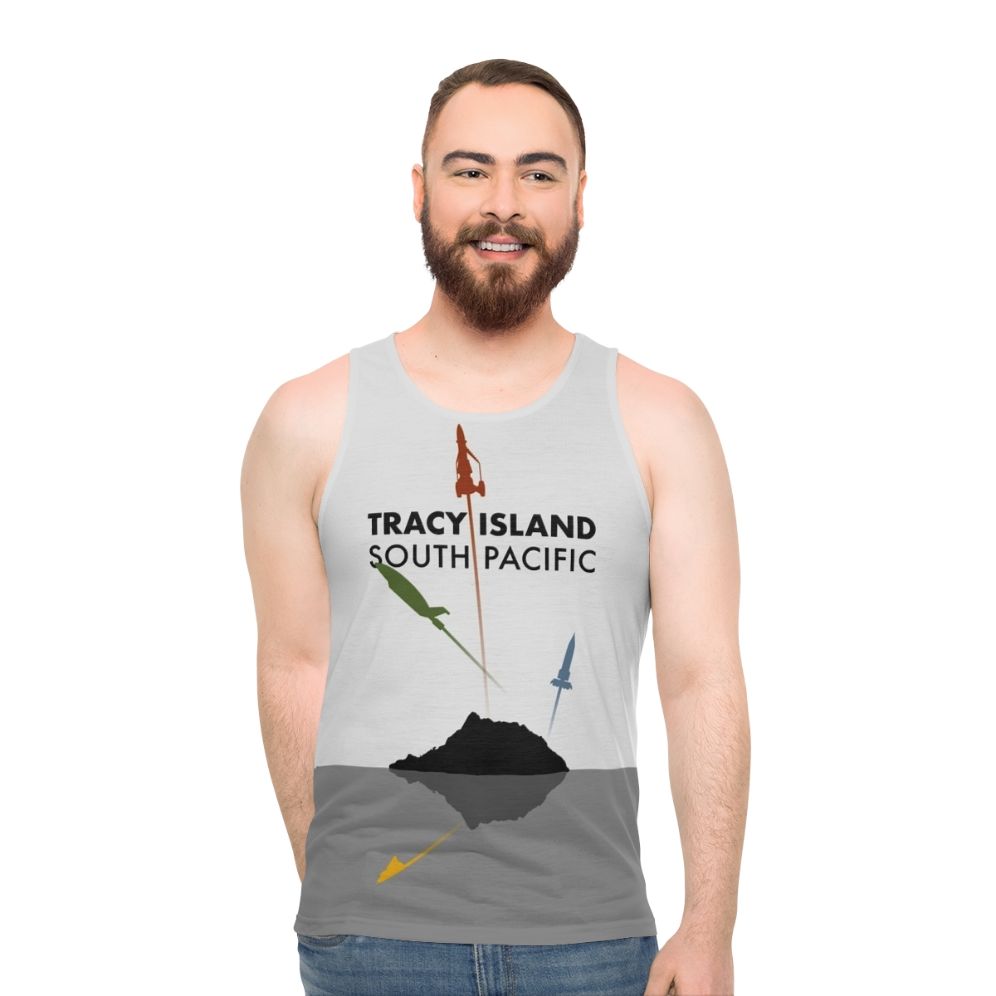Thunderbirds art unisex tank top