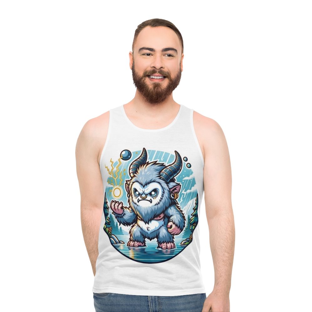 Thunderous Silver Ape Legendary Animals Unisex Tank Top