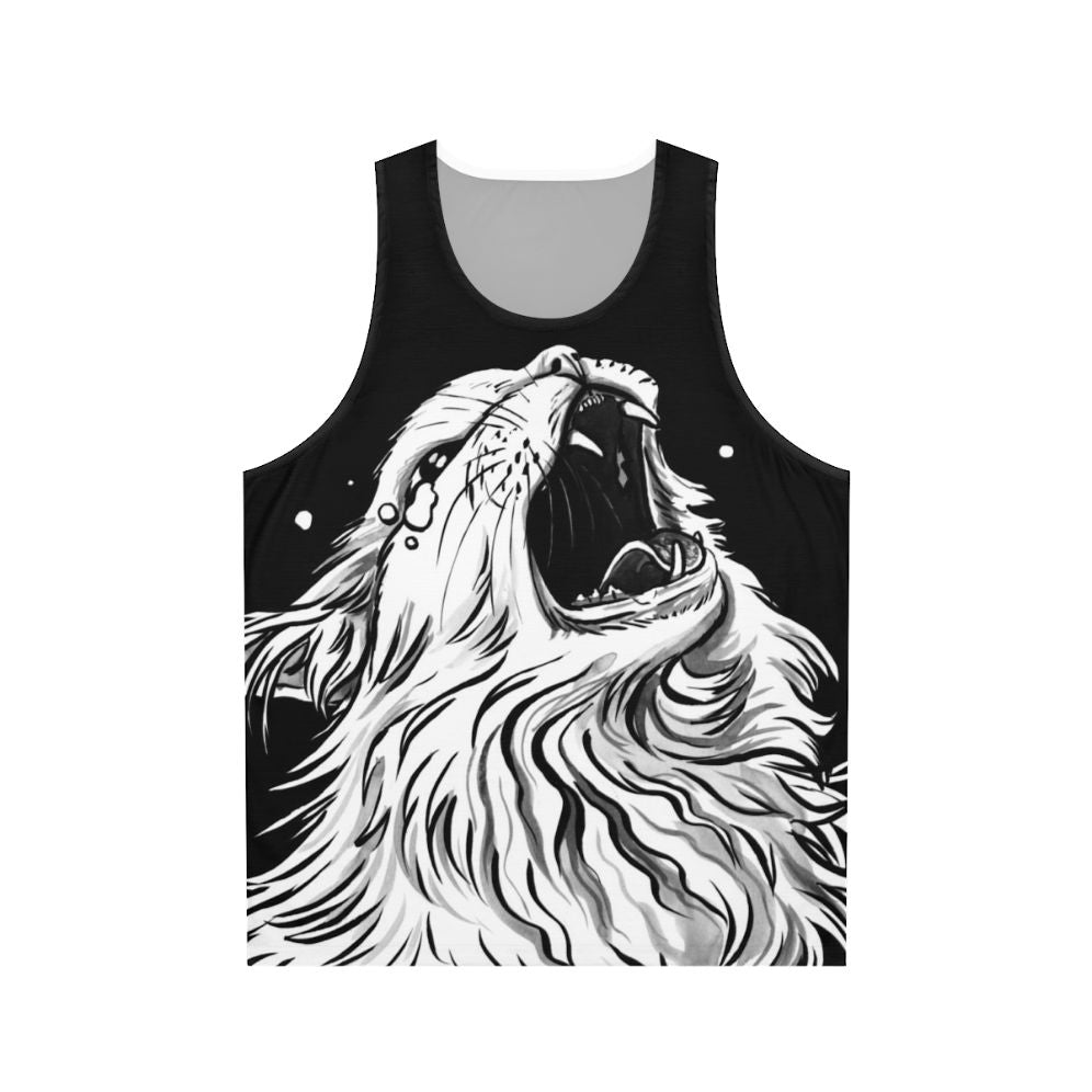 Thurston meme cat unisex screaming tank top