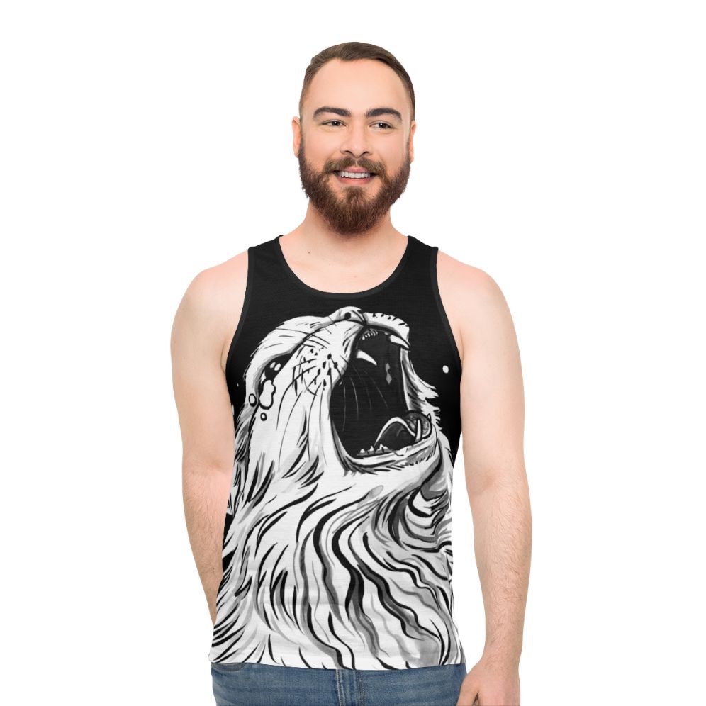 Thurston meme cat unisex screaming tank top