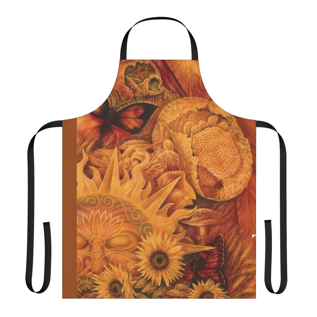 Tiamat-themed wild honey metal apron featuring the band's iconic imagery