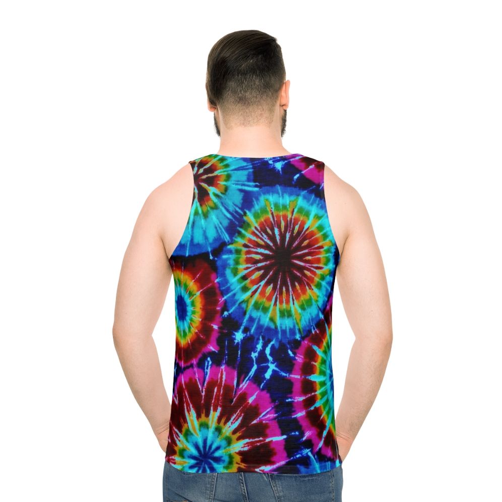 Colorful tie dye unisex tank top