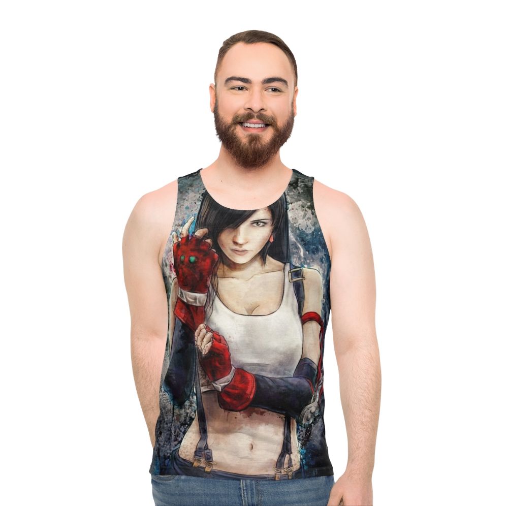 Tifa Lockhart FF7 Character Portrait Unisex Tank Top