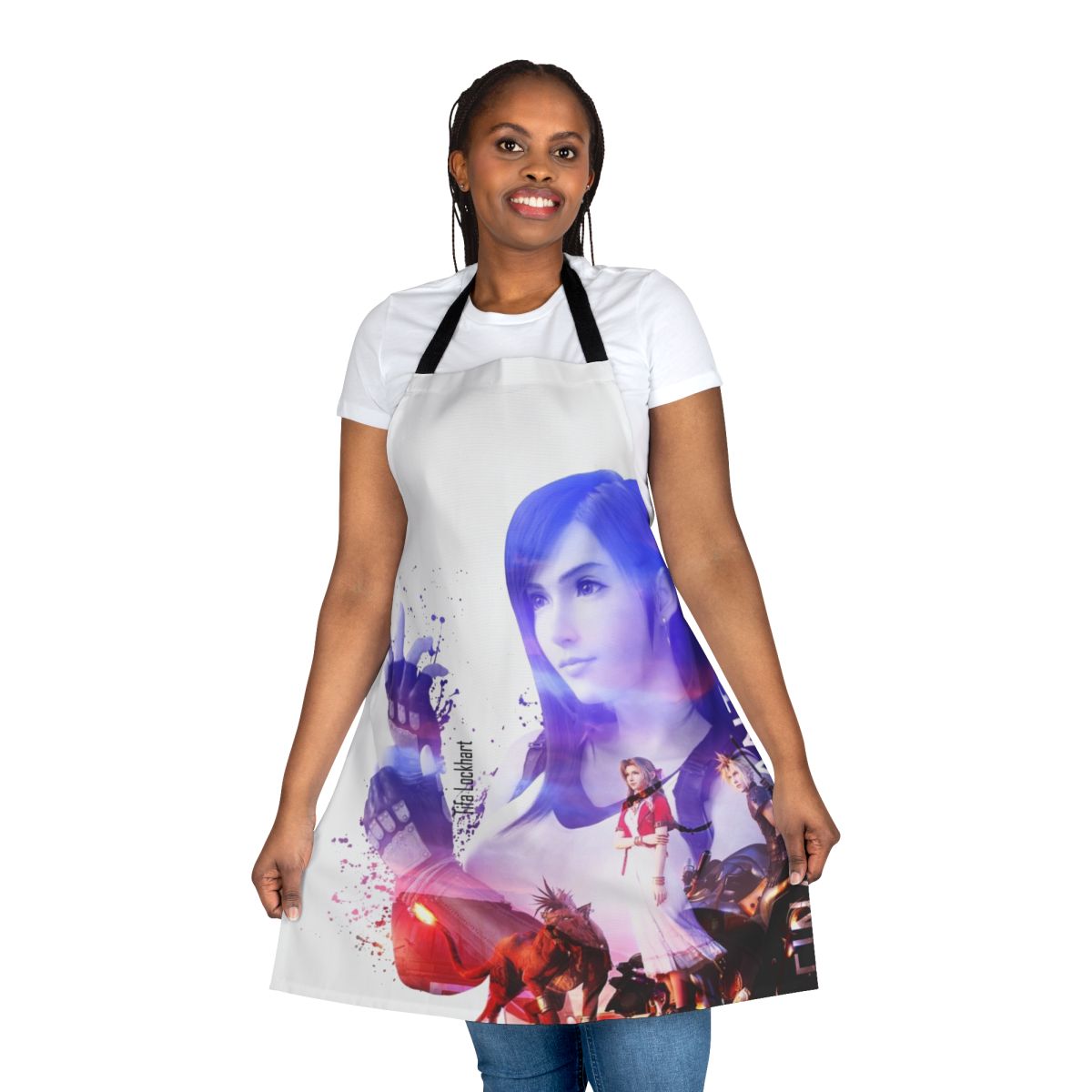 Tifa Lockhart inspired apron with Final Fantasy VII design