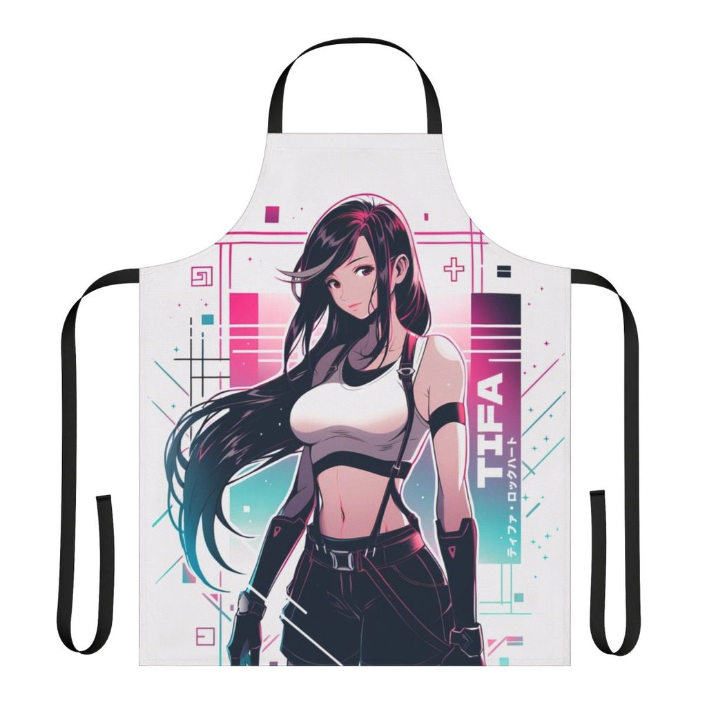 Tifa Lockhart Vaporwave-Themed Apron