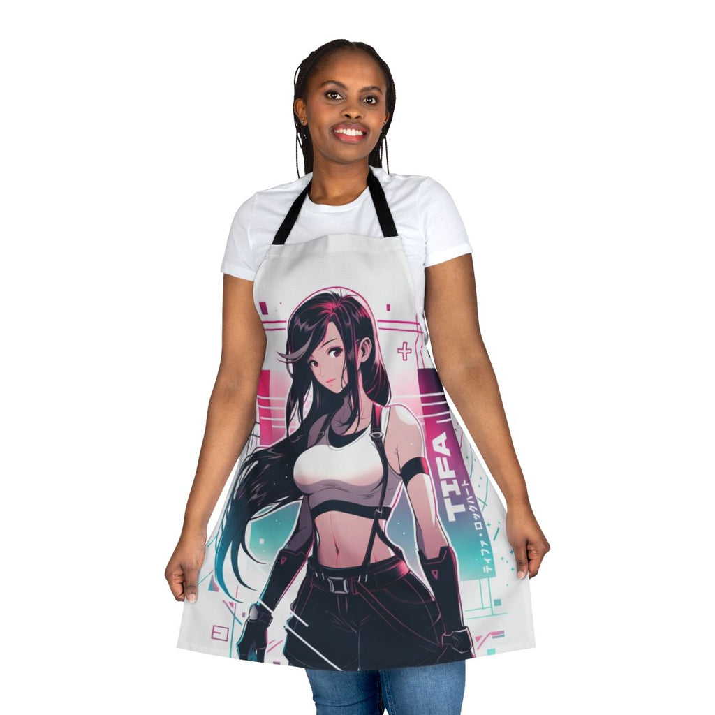 Tifa Lockhart Vaporwave-Themed Apron