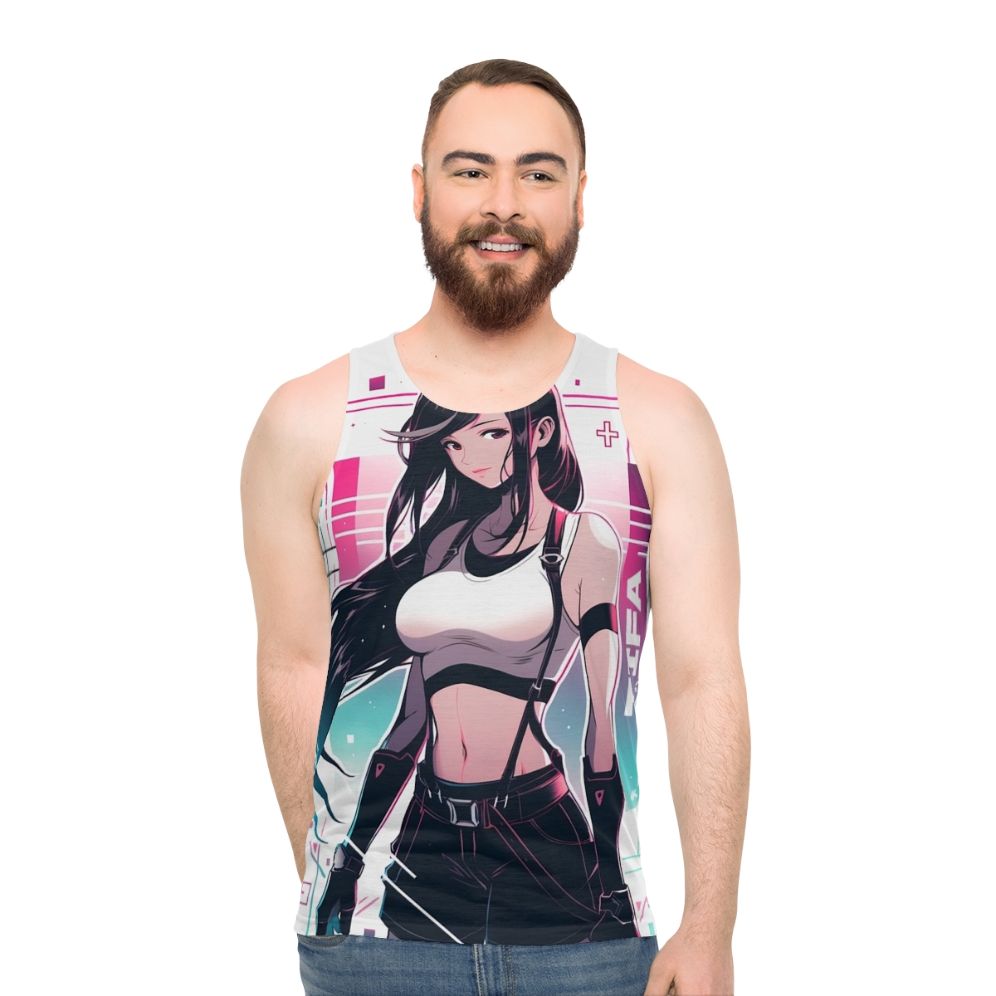 Tifa Lockhart Vaporwave Unisex Tank Top