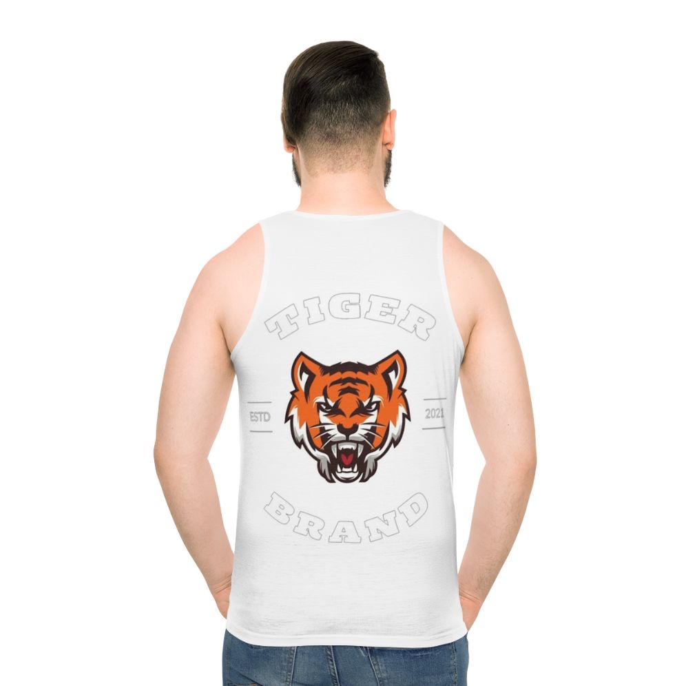 Colorful tiger print unisex tank top