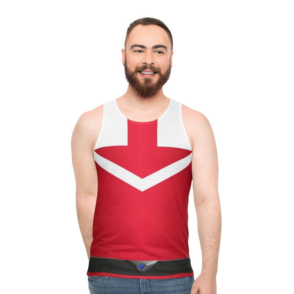 Time Force Red Unisex Tank Top