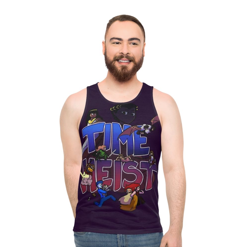 Time Heist Unisex Tank Top featuring historical figures