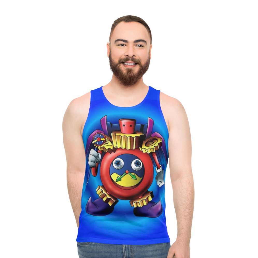 Time Wizard Unisex Yugioh Inspired Gaming Tank Top