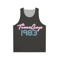 Timecop 1983 synthwave retro 80s unisex tank top