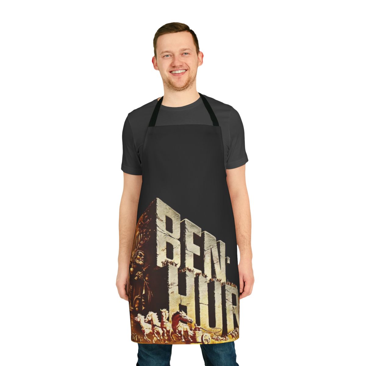 Vintage-inspired Ben Hur movie themed apron in a modern, creative design