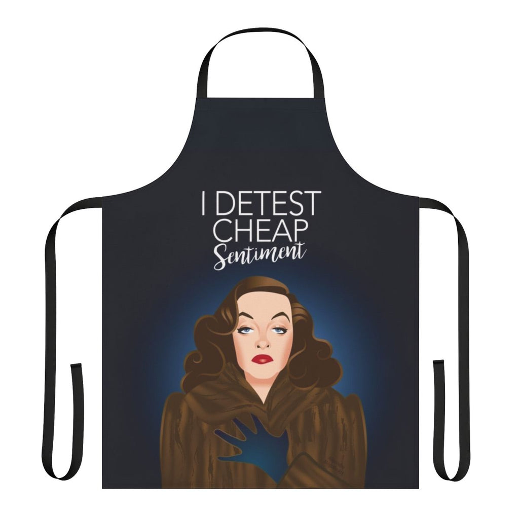 Timeless Classic Movie Apron featuring a black and white design inspired by Hollywood's golden age icons and Oscar-winning actresses