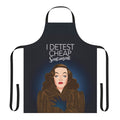 Timeless Classic Movie Apron featuring a black and white design inspired by Hollywood's golden age icons and Oscar-winning actresses