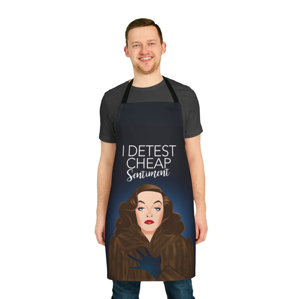 Timeless Classic Movie Apron featuring a black and white design inspired by Hollywood's golden age icons and Oscar-winning actresses