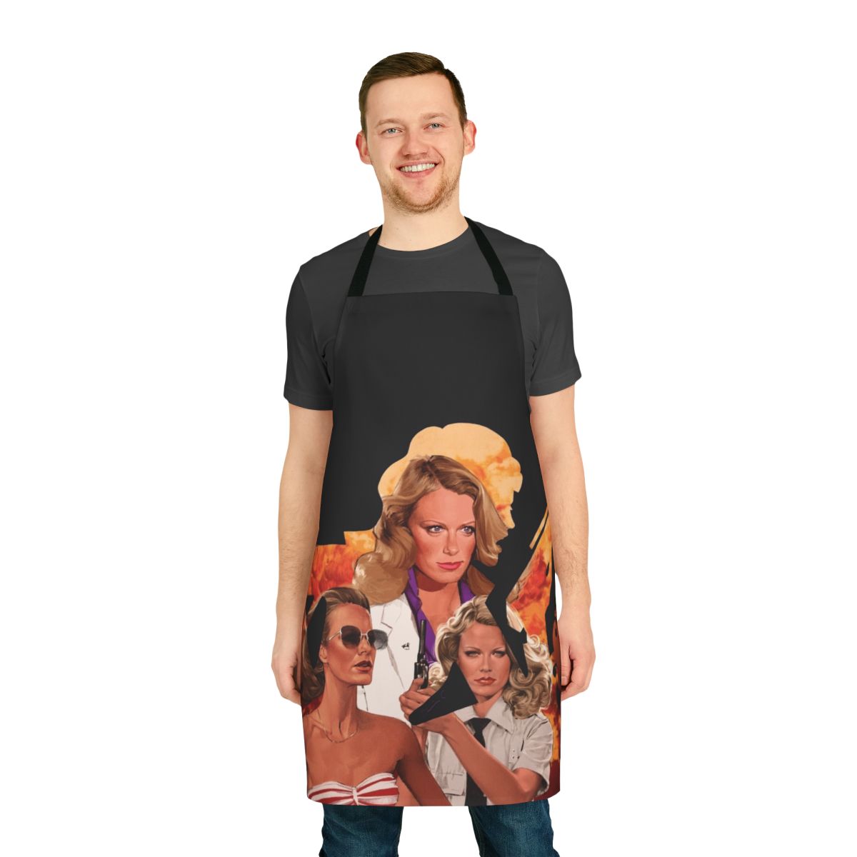 Tiffany-inspired retro apron for women, featuring a stylish and functional design for the kitchen
