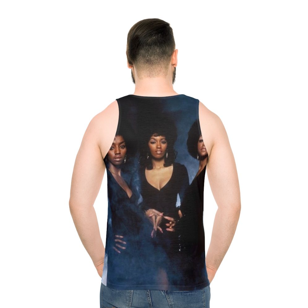 Unisex tank top featuring classic soul music design