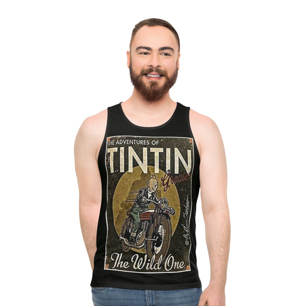 Tin Tin Unisex Graphic Tank Top