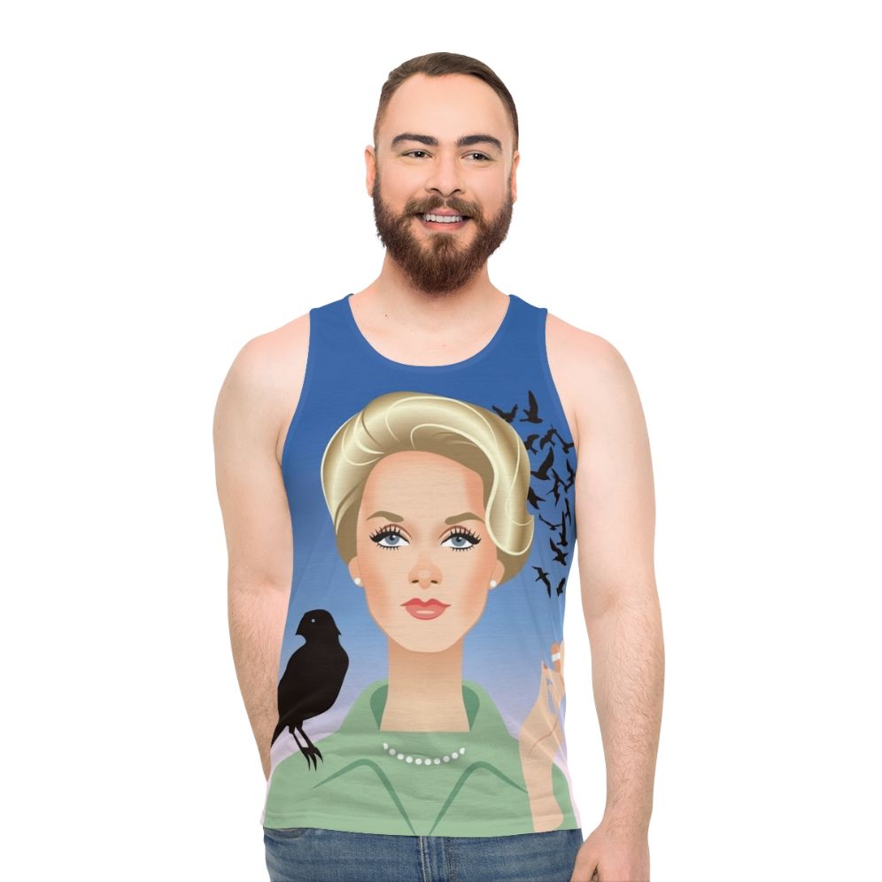 Tippi Unisex Tank Top inspired by Alfred Hitchcock's classic thriller