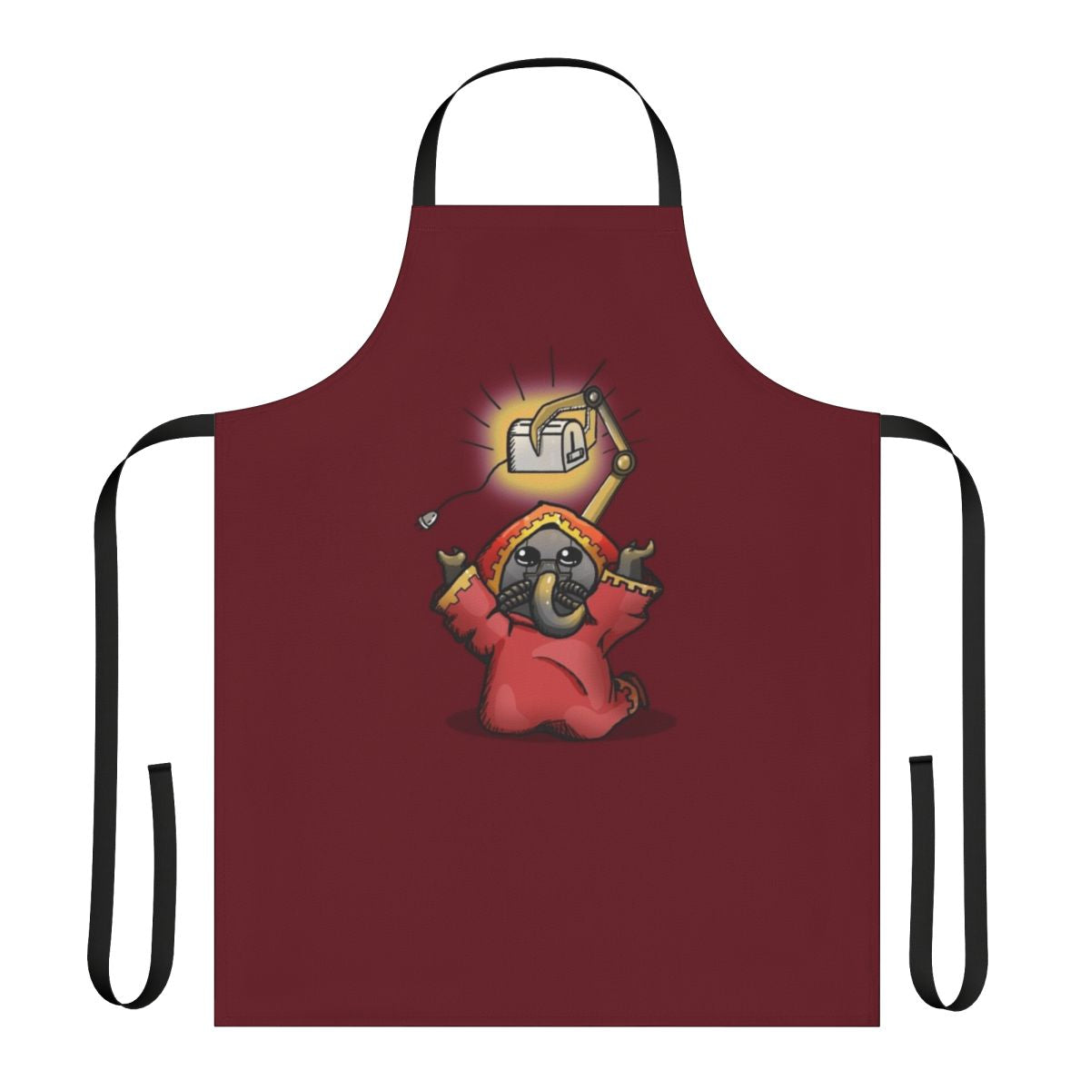 Toaster Priest-inspired apron with Warhammer 40k design elements