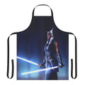 Ahsoka Tano inspired apron featuring togruta jedi attire and lightsaber design