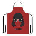 Tokio-inspired apron with iconic money heist characters and symbols