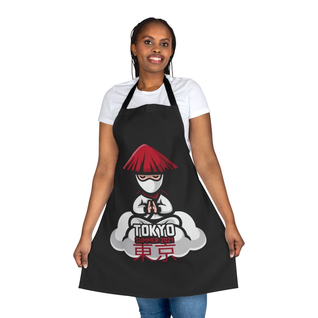 Tokyo-inspired apron featuring the 2021 Olympic Games design