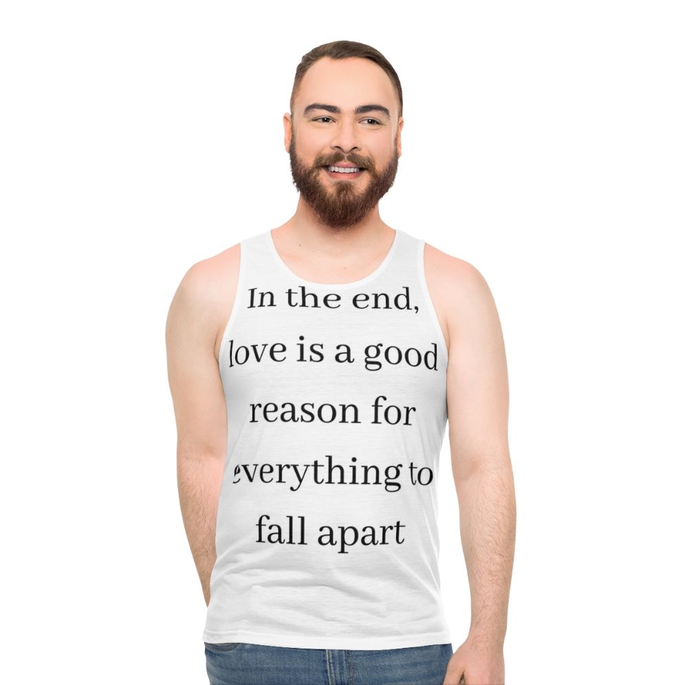 Unisex Money Heist Tokyo Quote Tank Top