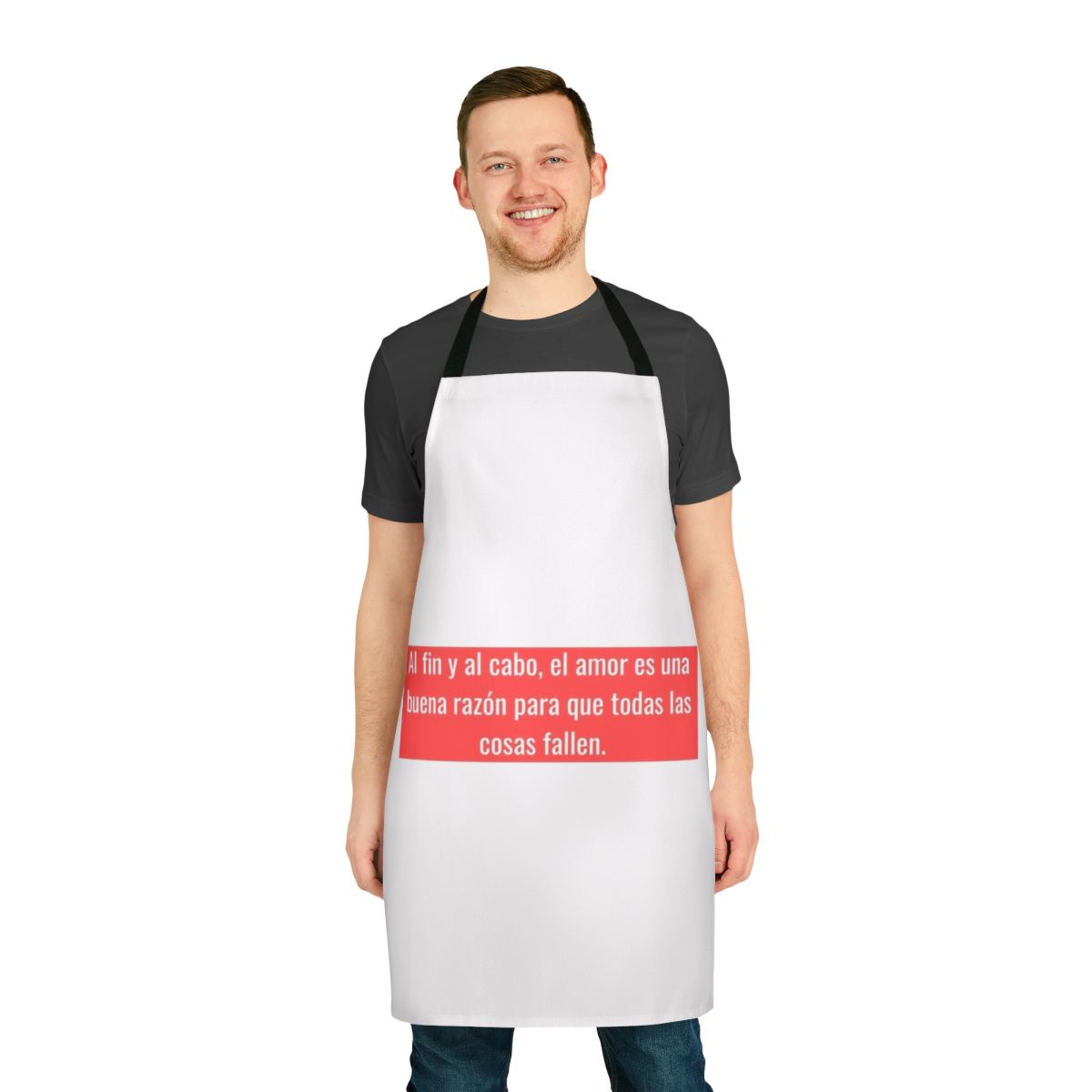 Apron featuring a quote from the character Tokyo from the hit Netflix series Money Heist/La Casa de Papel