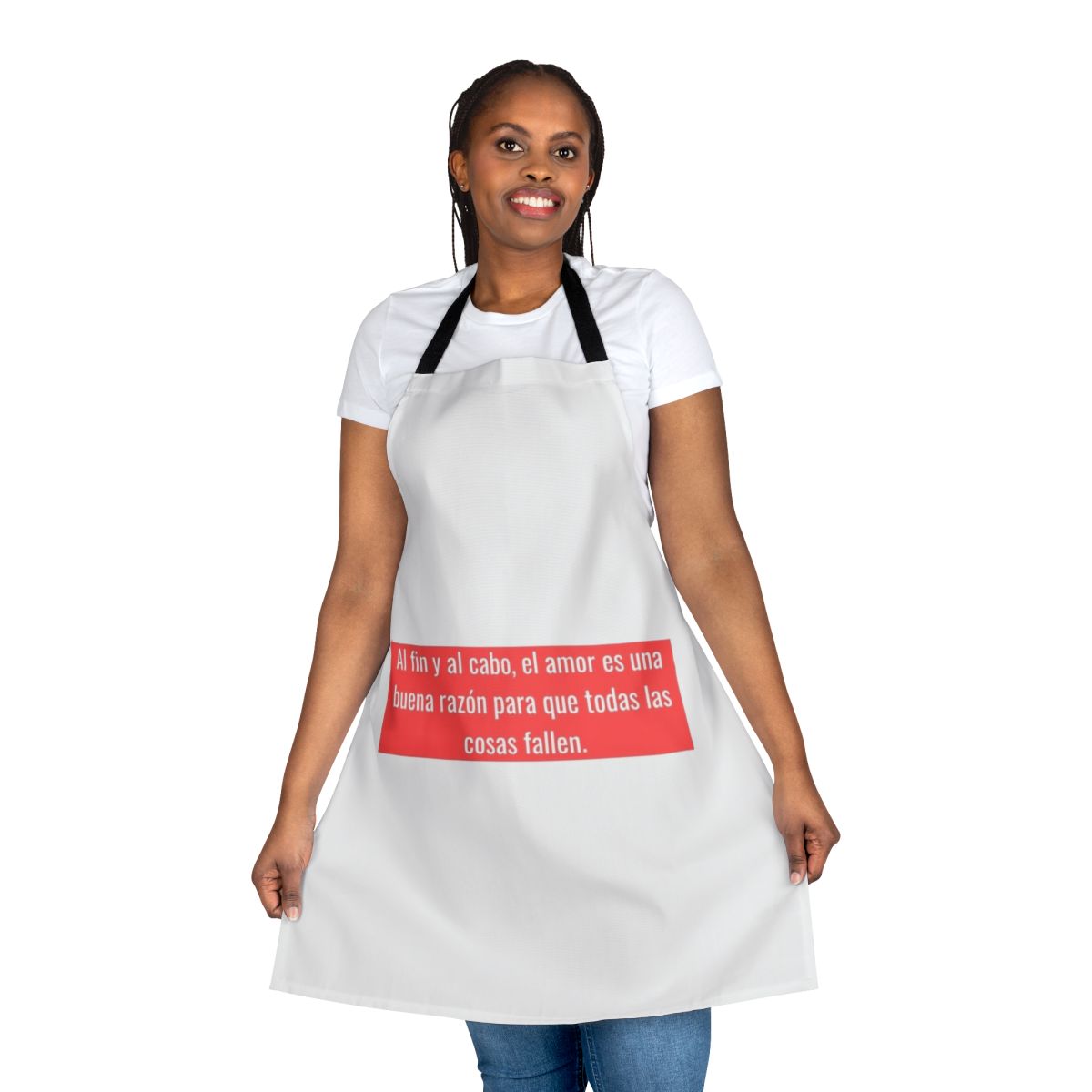 Apron featuring a quote from the character Tokyo from the hit Netflix series Money Heist/La Casa de Papel