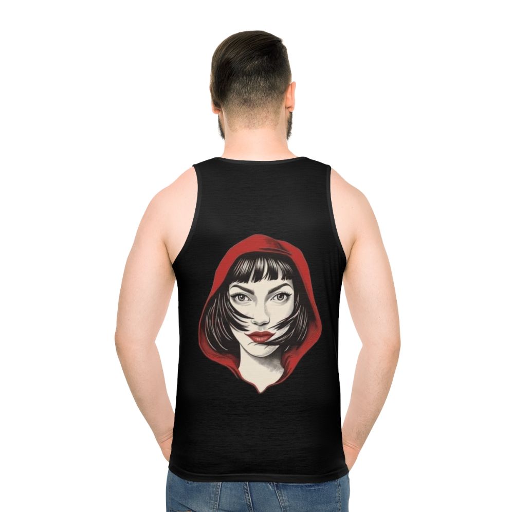 Tokyo Red Hood Unisex Tank Top featuring Money Heist character design