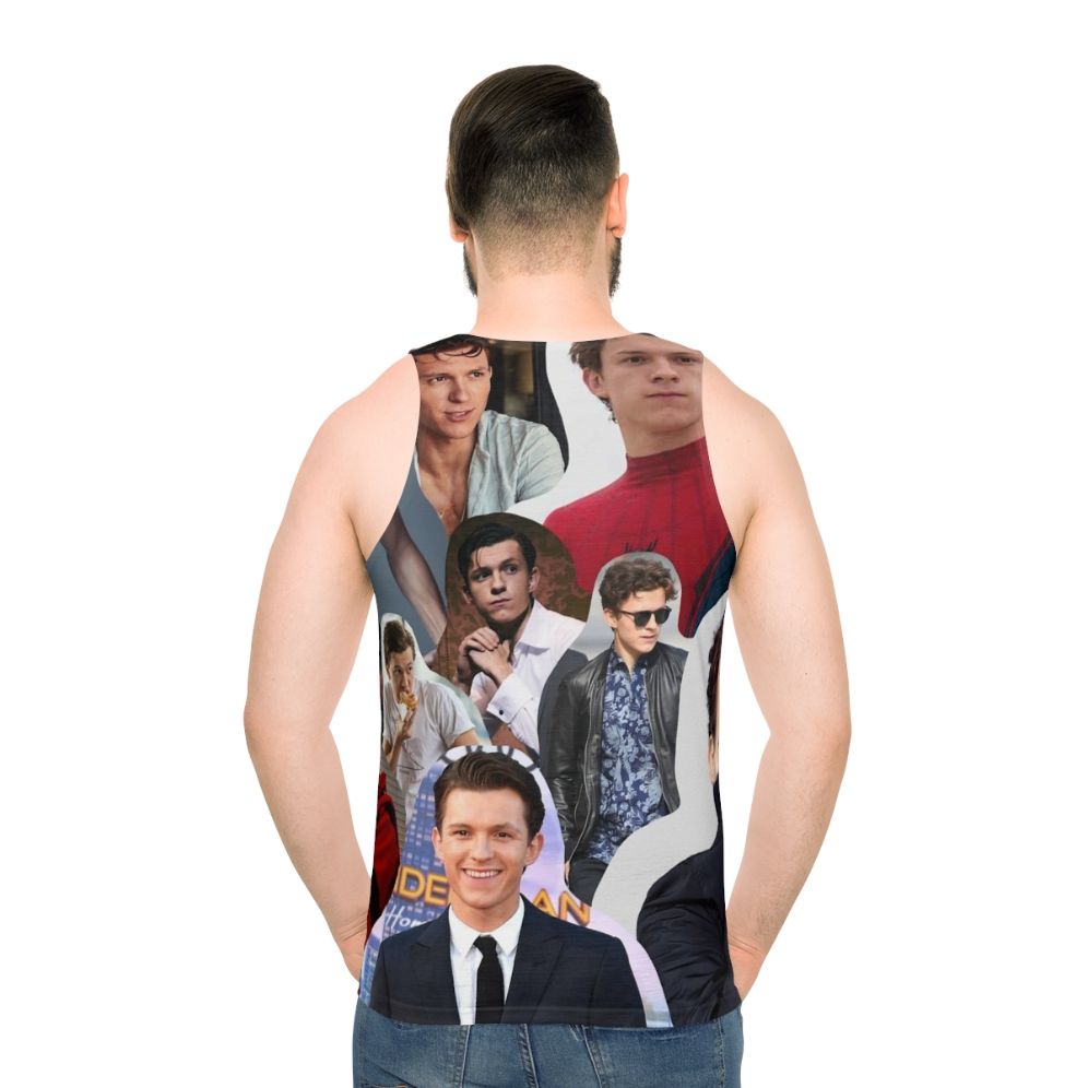 Tom Holland Spider-Man Superhero Collage Unisex Tank Top