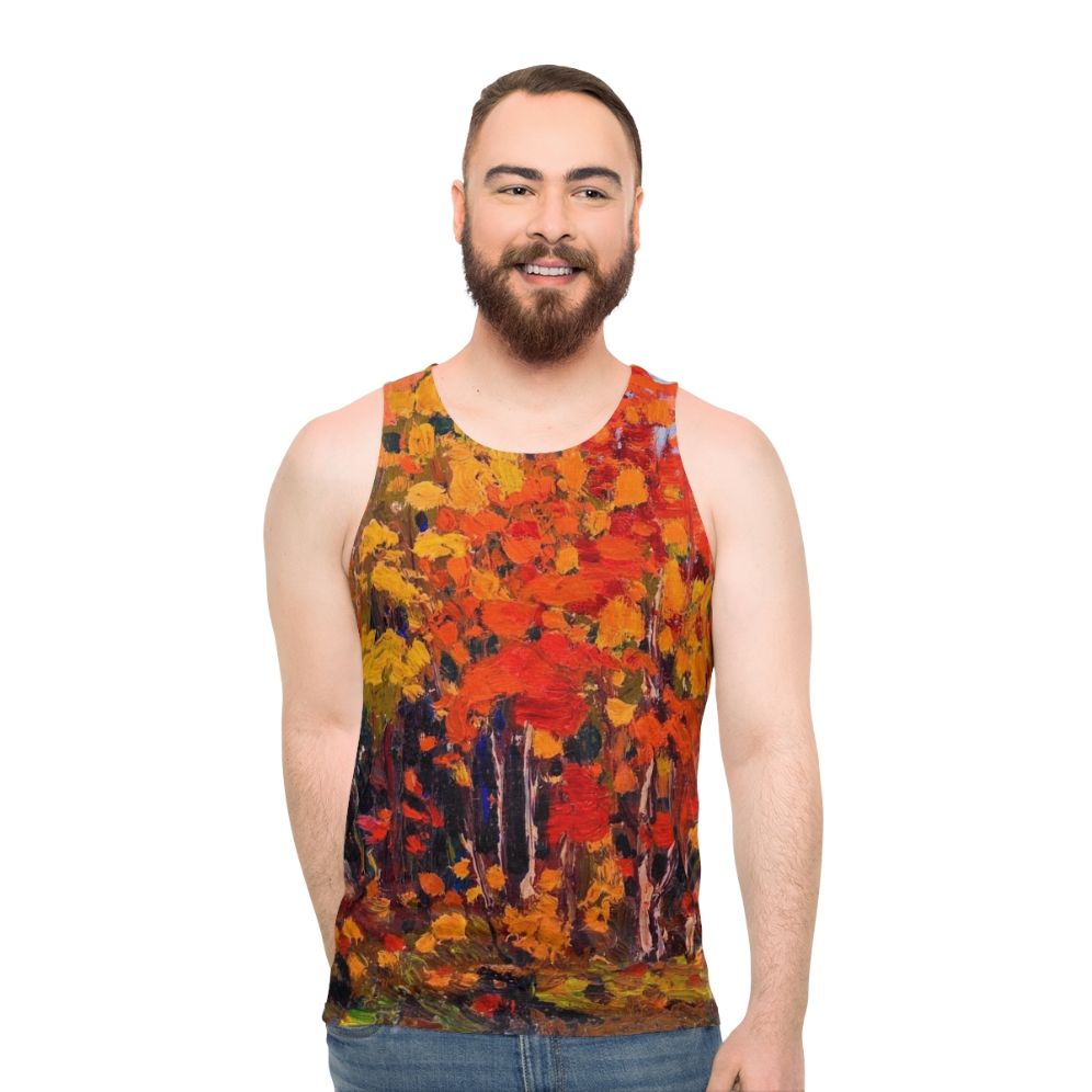 Tom Thomson Autumn Wood Unisex Tank Top