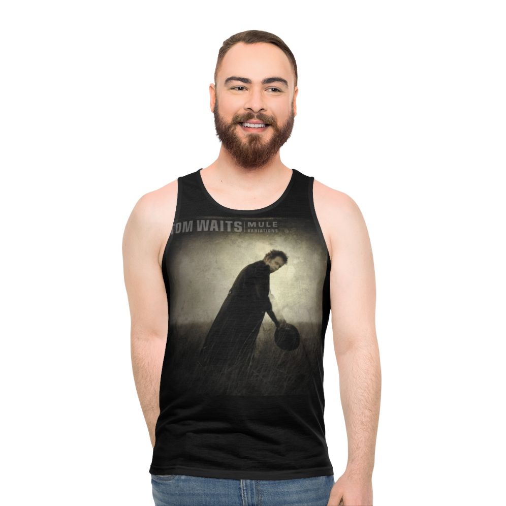 Tom Waits Mule Variations Unisex Music Collage Tank Top
