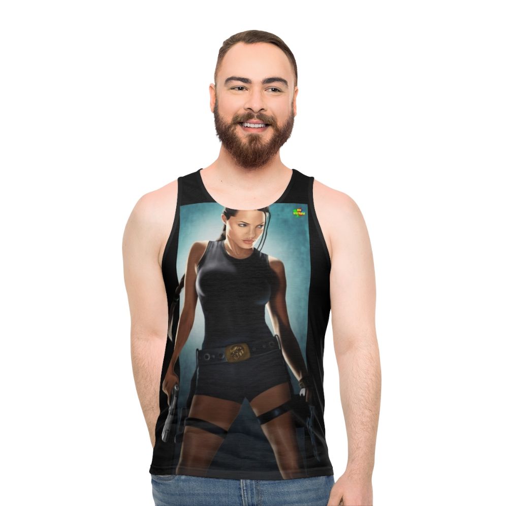 Tomb Raider Unisex Tank Top featuring Lara Croft