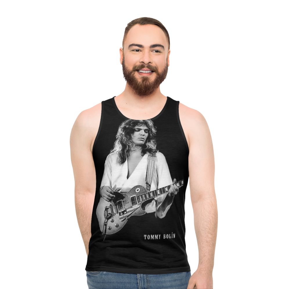 Tommy Bolin classic rock 70s music unisex tank top