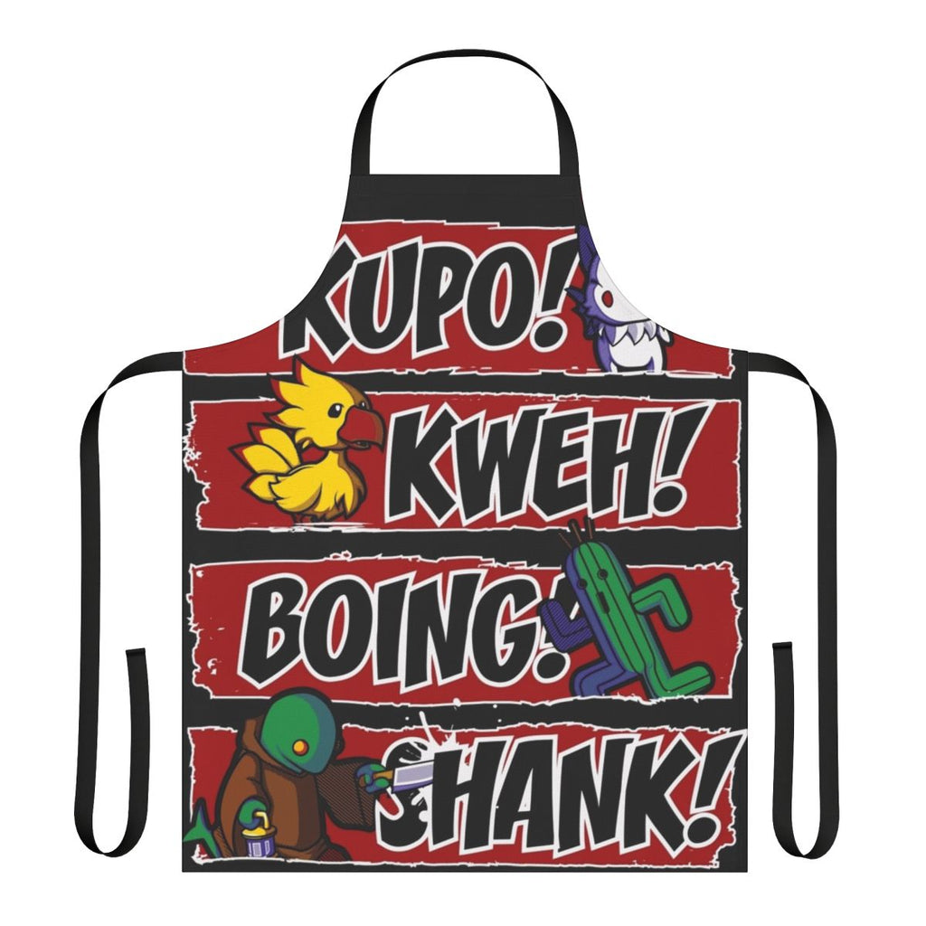 Tonberry-inspired apron with video game design