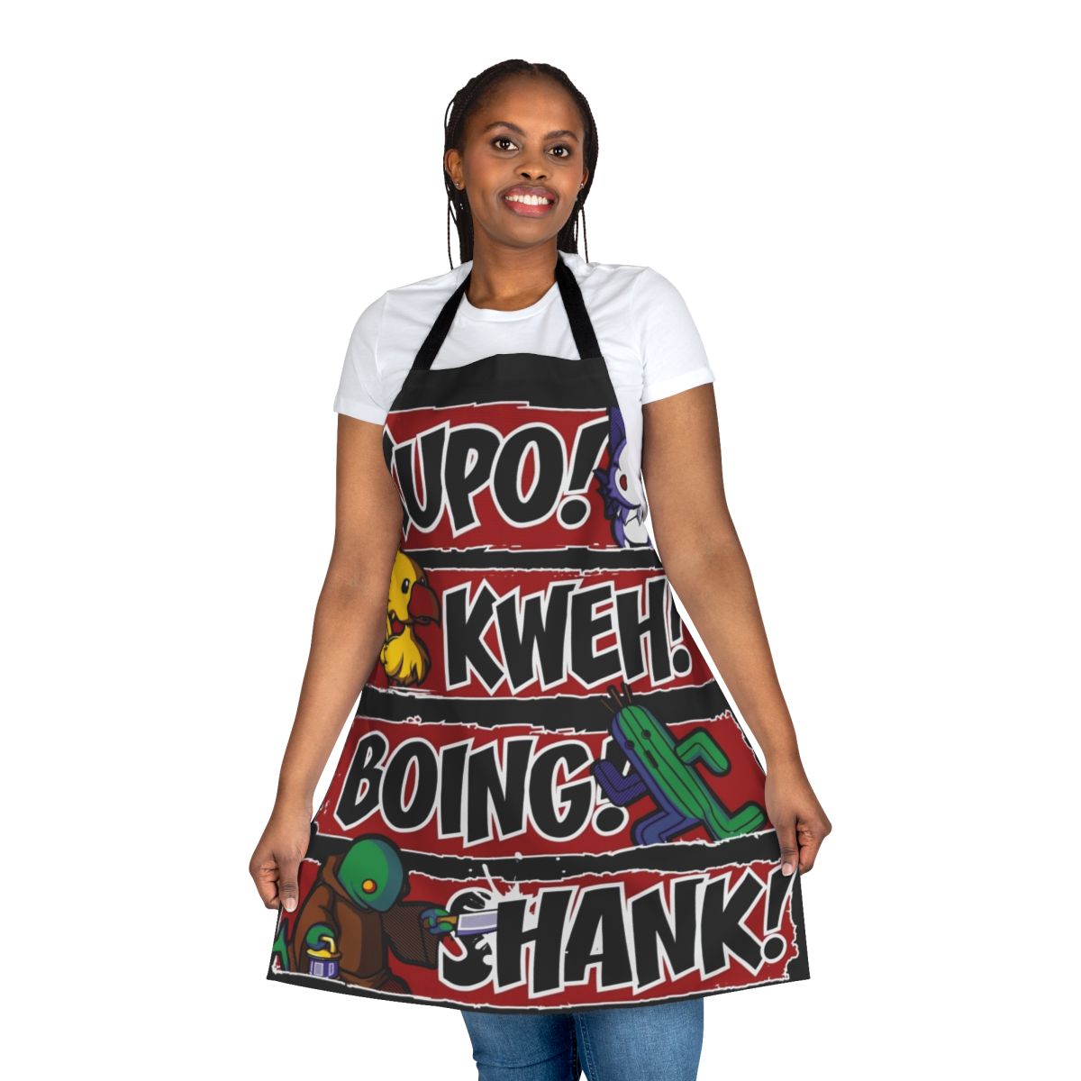 Tonberry-inspired apron with video game design