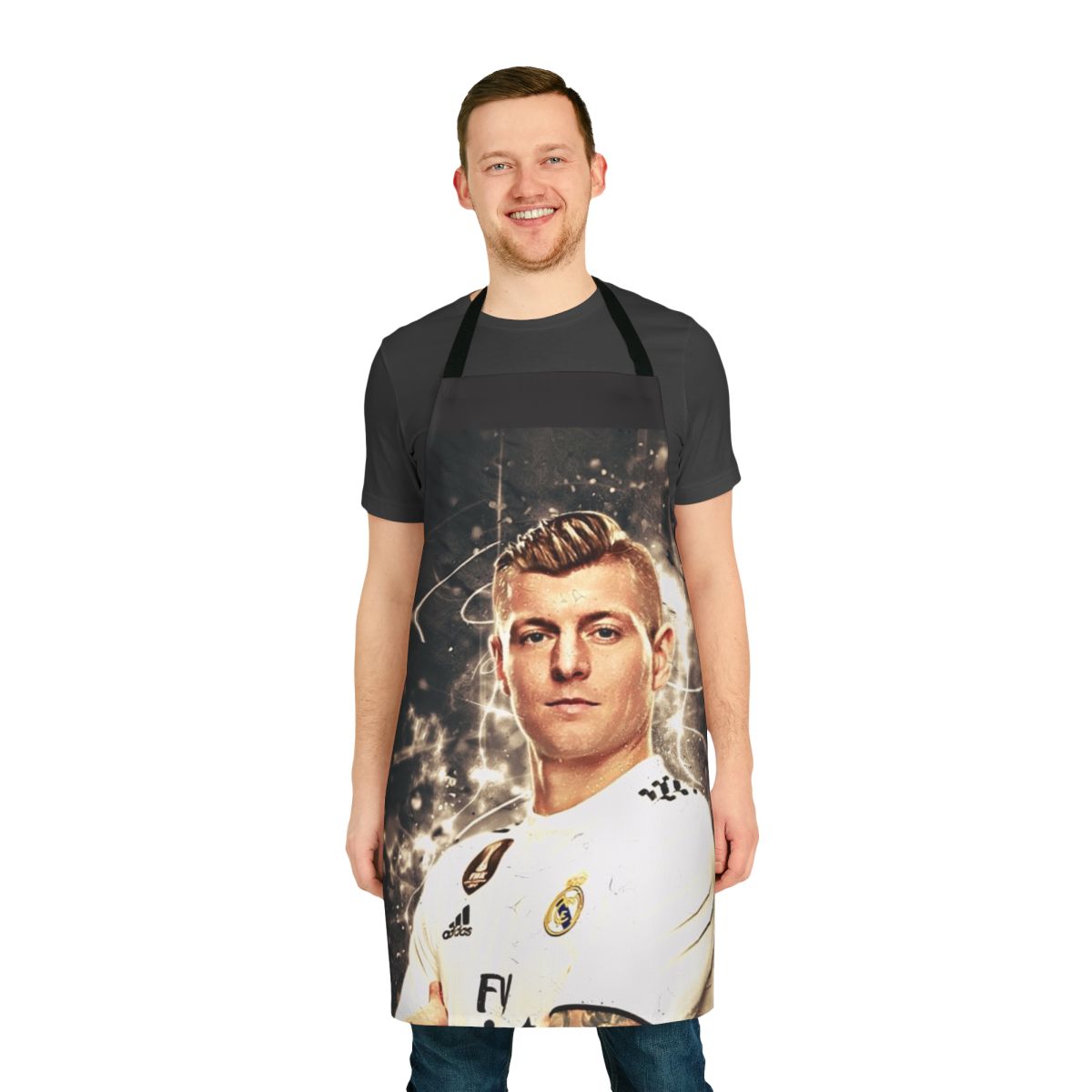 Toni Kroos Inspired Soccer Apron with Football Player Imagery
