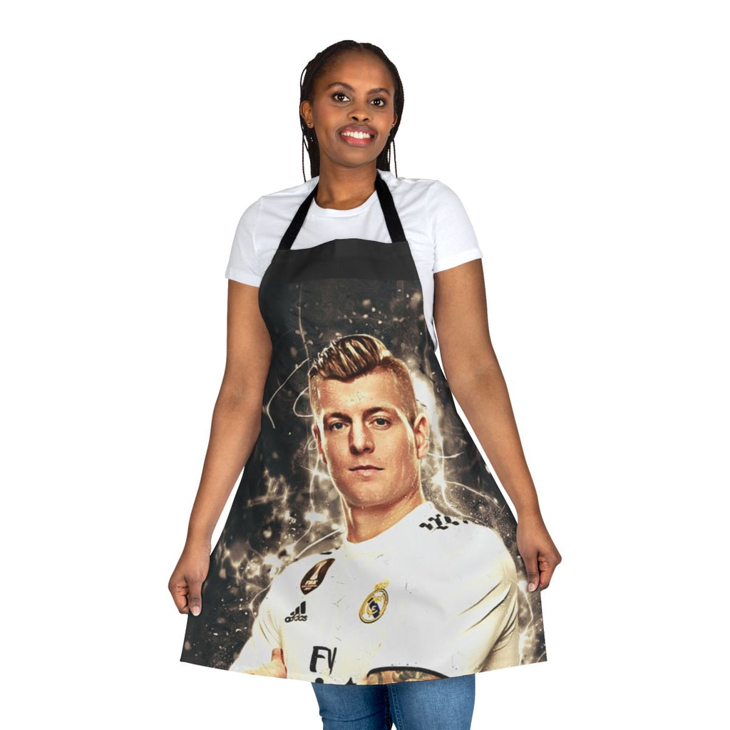 Toni Kroos Inspired Soccer Apron with Football Player Imagery