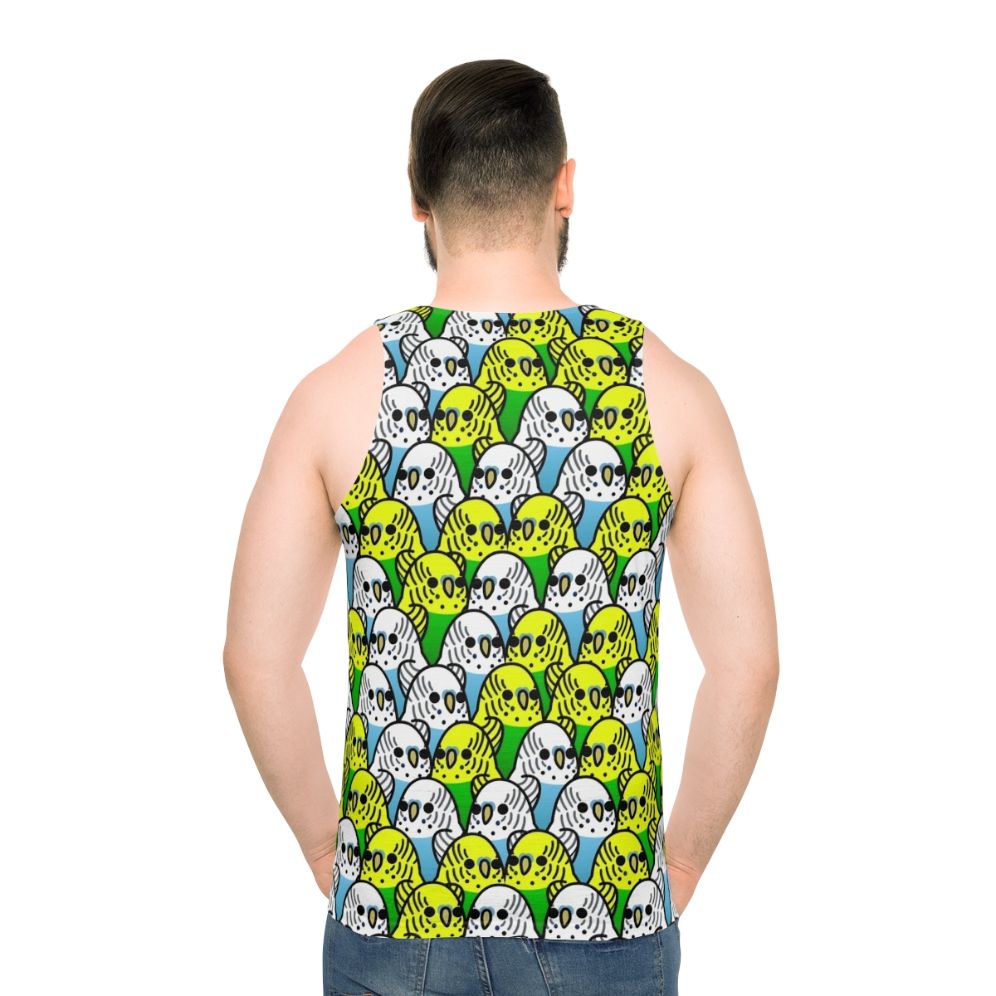 Too Many Birds Budgie Squad Unisex Tank Top