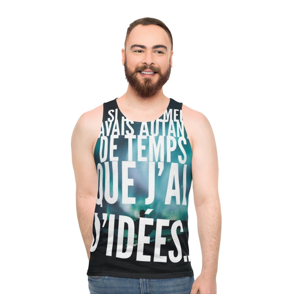 Too Many Ideas' Unisex Tank Top for Creative Individuals