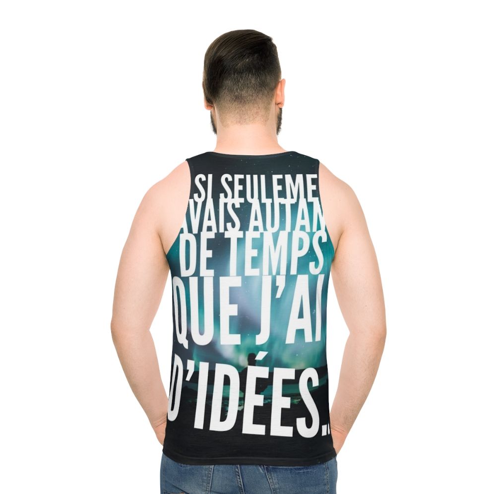 Too Many Ideas' Unisex Tank Top for Creative Individuals