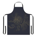 Apron featuring a topographic contour map design inspired by the landscape of Mt Hood, Oregon.