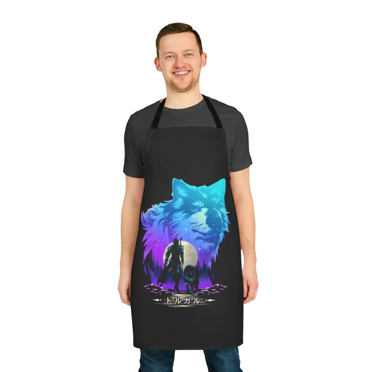 Torgal-Inspired Video Game Apron with Wolf Design