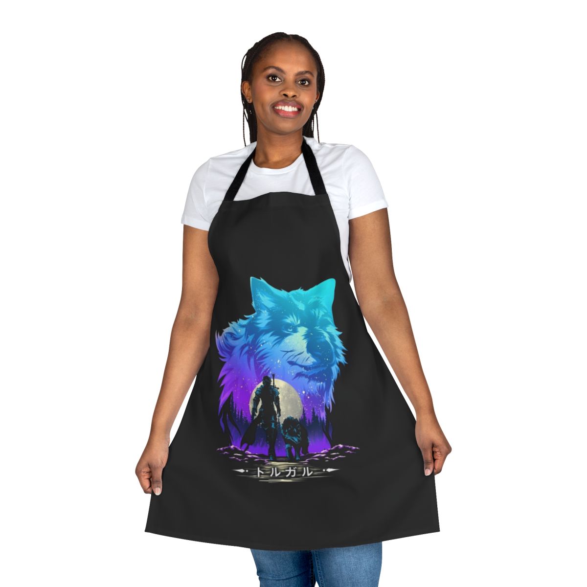 Torgal-Inspired Video Game Apron with Wolf Design