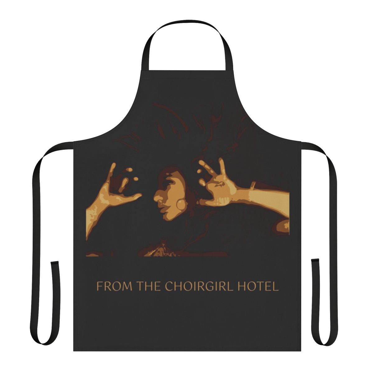 Tori Amos inspired vector art design printed on a high-quality apron.