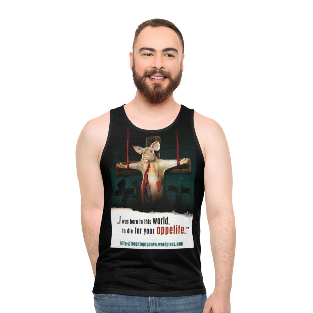 Toronto Pig Save Vegan Tank Top for Animal Rights Activists