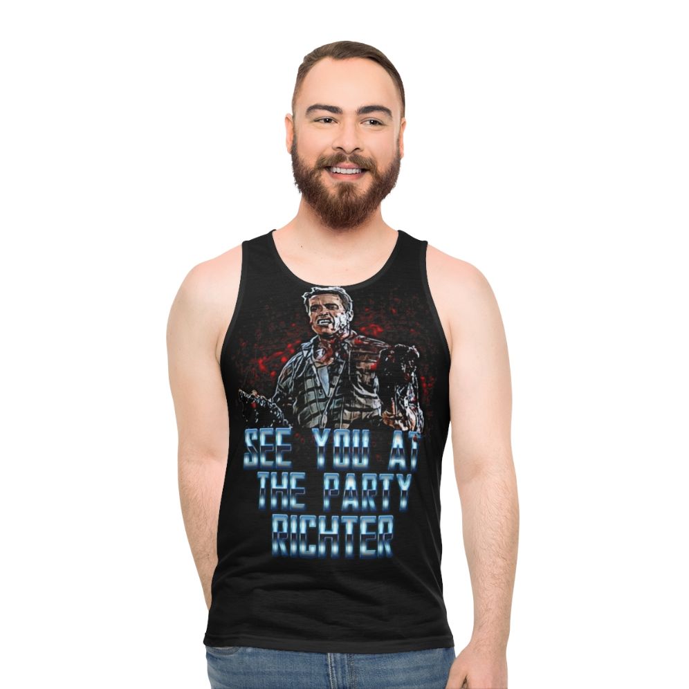 Unisex "Total Recall" movie references tank top